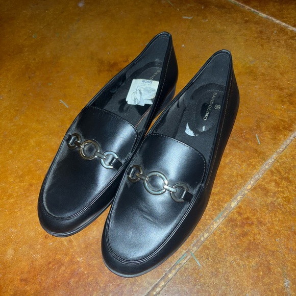 Black and Gold loafers - Picture 1 of 3